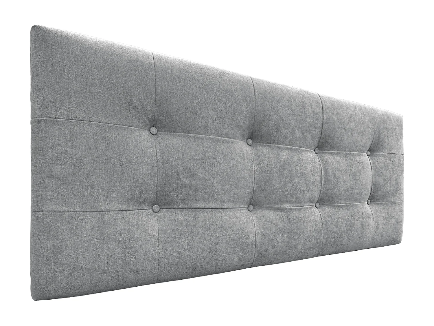 DHOME Testiera capitonnè in tessuto Aqualine 135x60 cm Letti 120/135 - Grigio