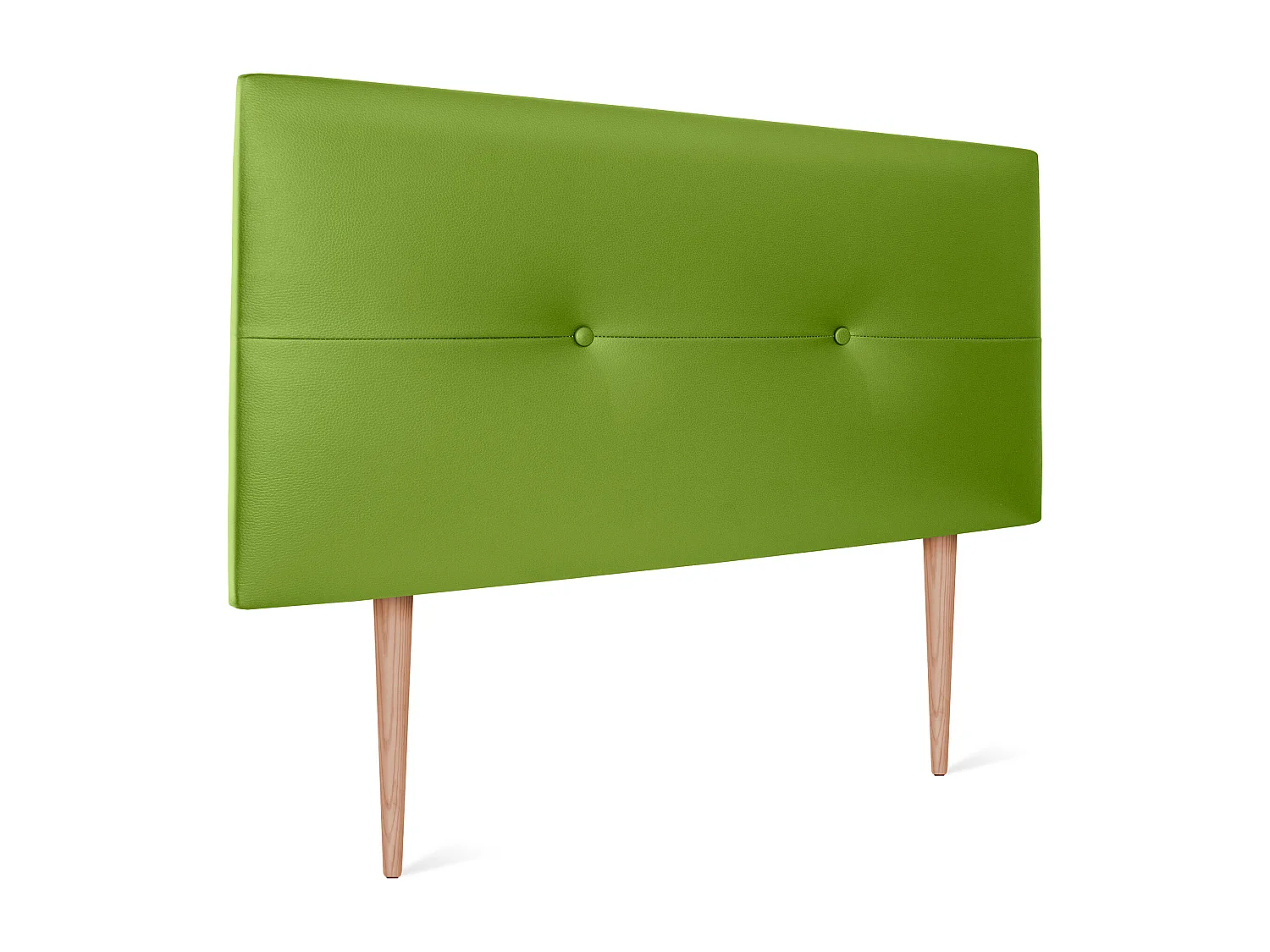 DHOME Cabeceira de  Couro sintético com Botões 110x105cm com Pernas Camas 105 - Verde