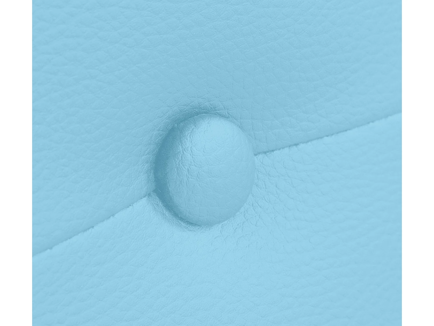 DHOME Testiera in de Similpelle con bottoni 90x50cm Letti 80/90 - Cielo blu