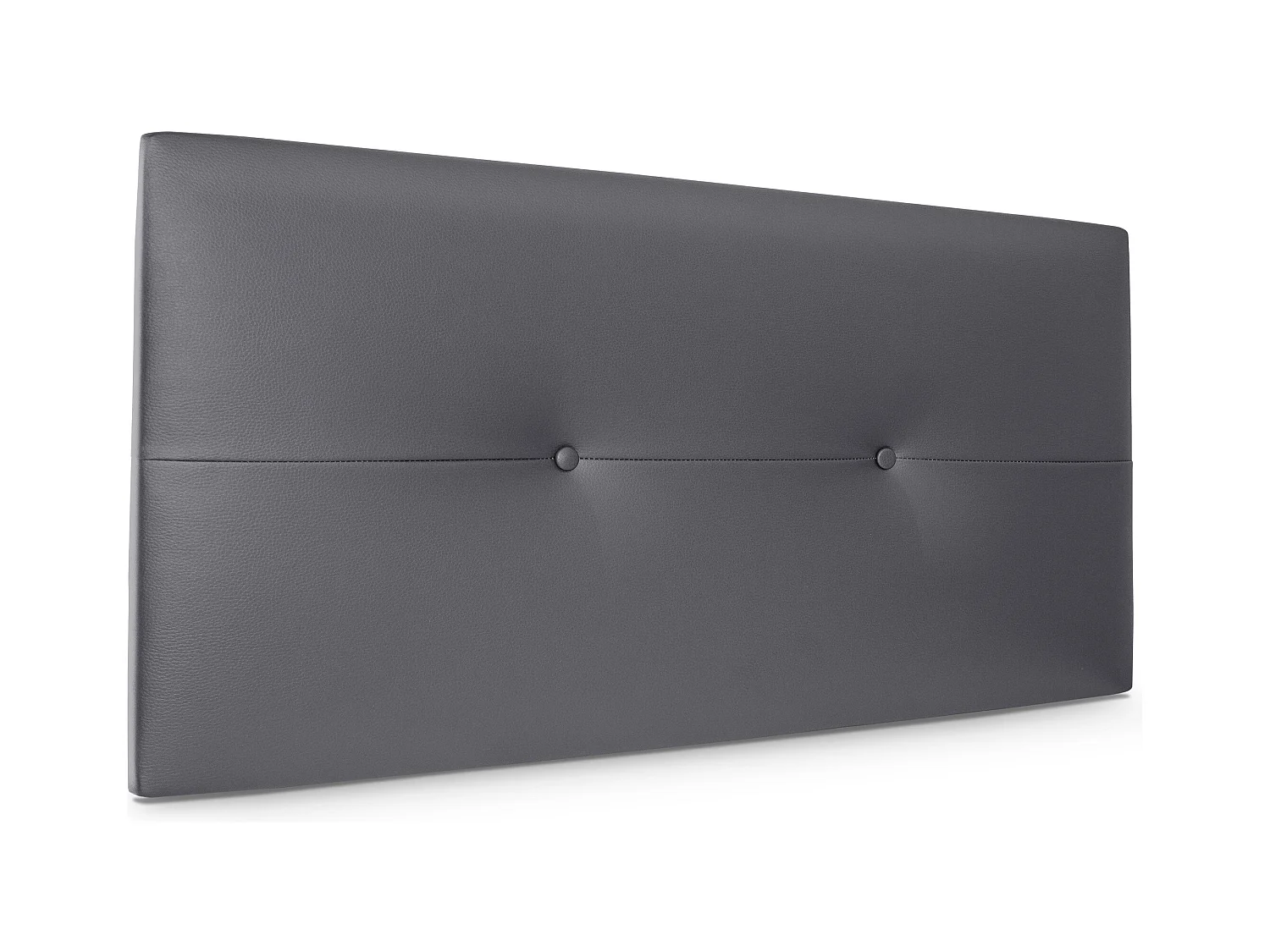 DHOME Tête de lit similicuir avec Boutons 110x50cm Lits 105 - Gris