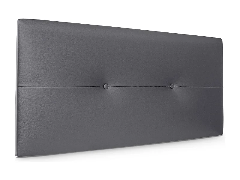 DHOME Tête de lit similicuir avec Boutons 110x50cm Lits 105 - Gris