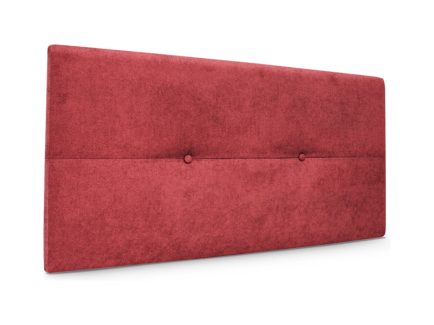 DHOME Testiera in de Tessuto Aqualine con bottoni 95x50cm Letti 90 - Rosso