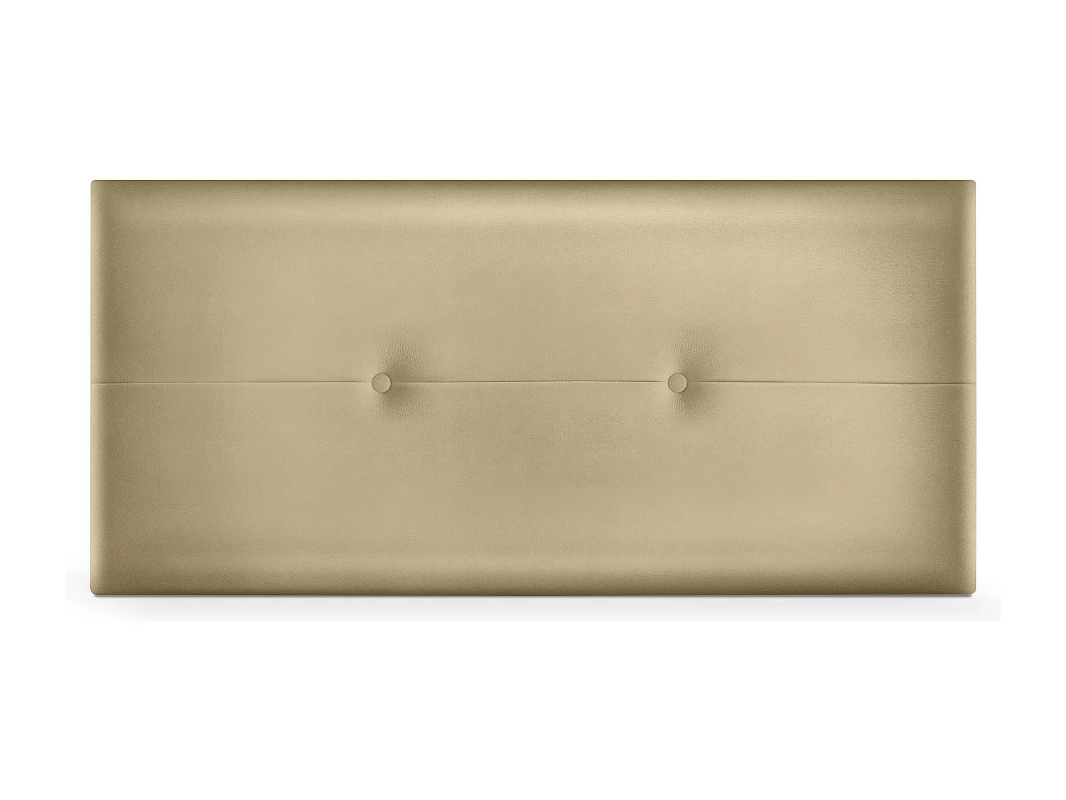 DHOME Tête de lit similicuir avec Boutons 110x50cm Lits 105 - Champagne