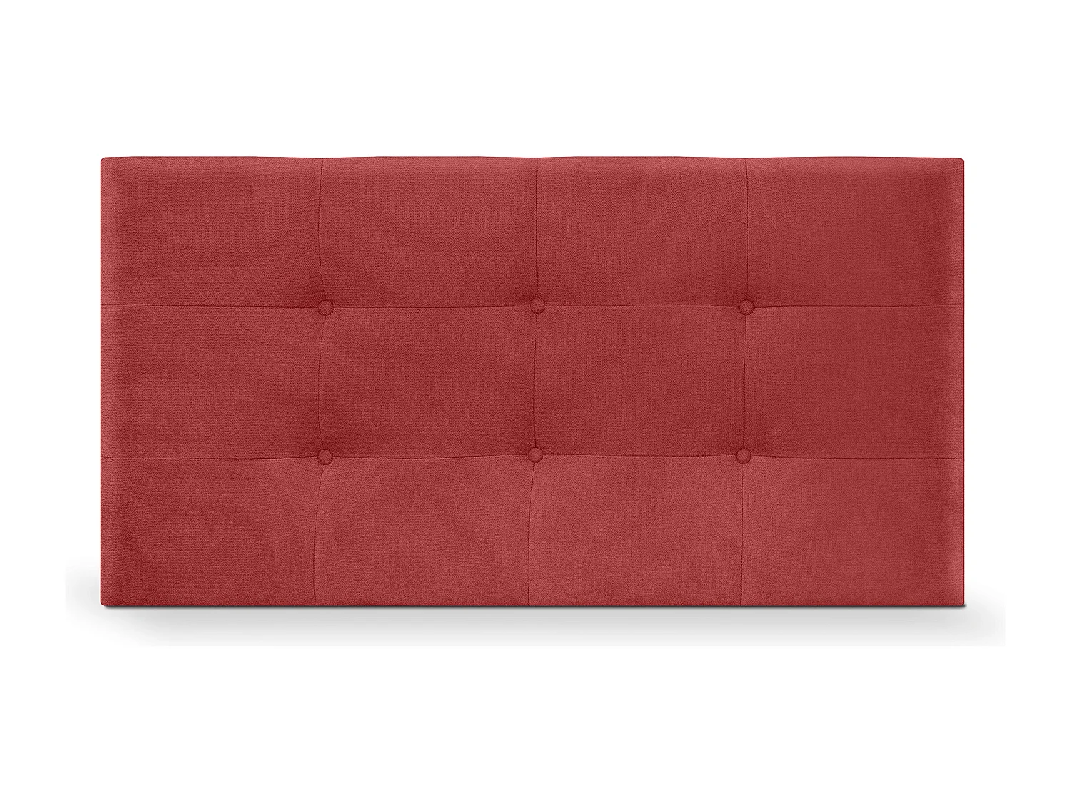 DHOME Aqualine Kopfteil aus getuftetem Stoff, 95 x 60 cm, Betten 90 – Rot