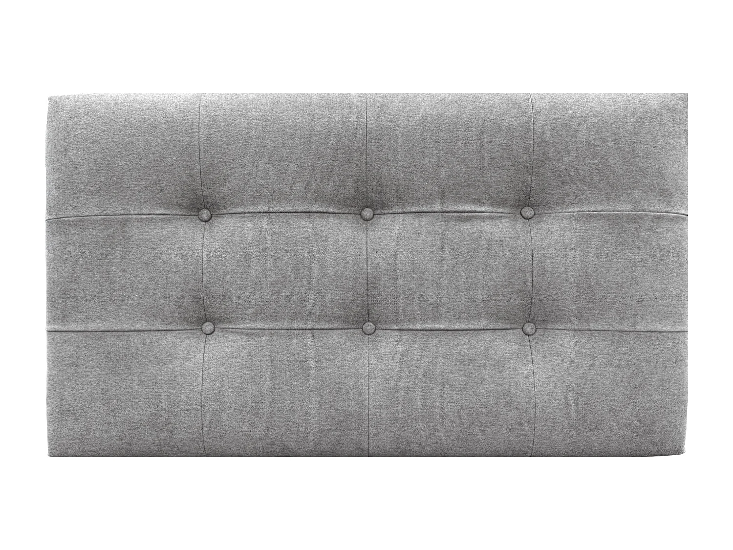 DHOME Tête de lit en Tissu Aqualine Capitonné 90x60cm Lits 80/90 - Gris