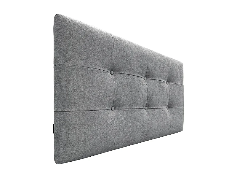 DHOME Cabecero de Tela Aqualine Capitoné 90x60cm Camas 80/90 - Gris