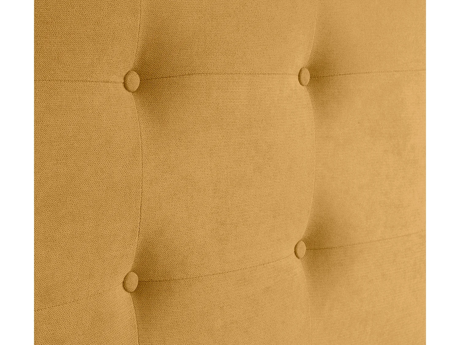 DHOME Testiera in tessuto capitonnè Aqualine 95x115 cm con gambe letto 90 - Senape