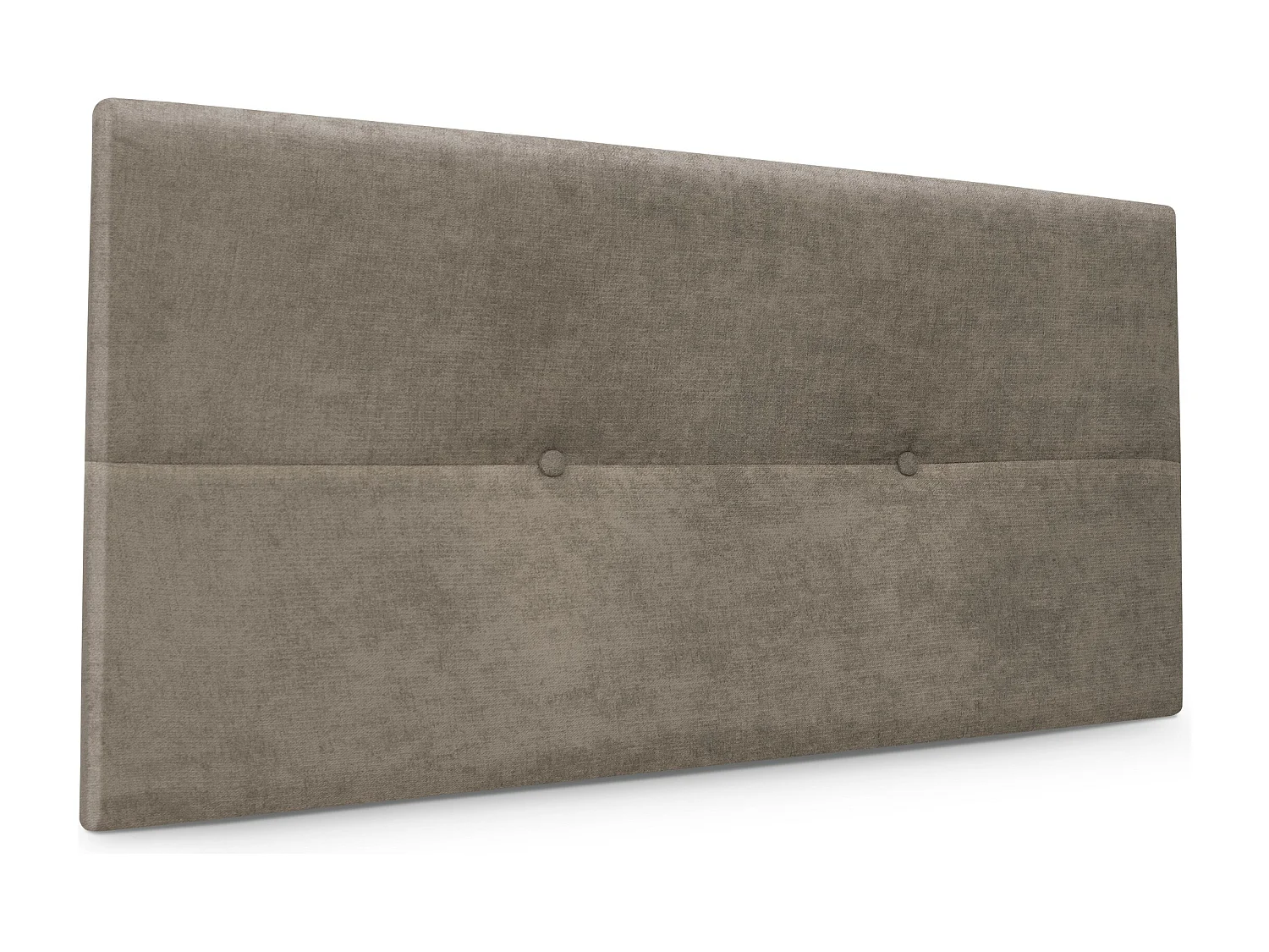 DHOME Aqualine Kopfteil aus Stoff mit Knöpfen 110x50cm Betten 105 - Erde