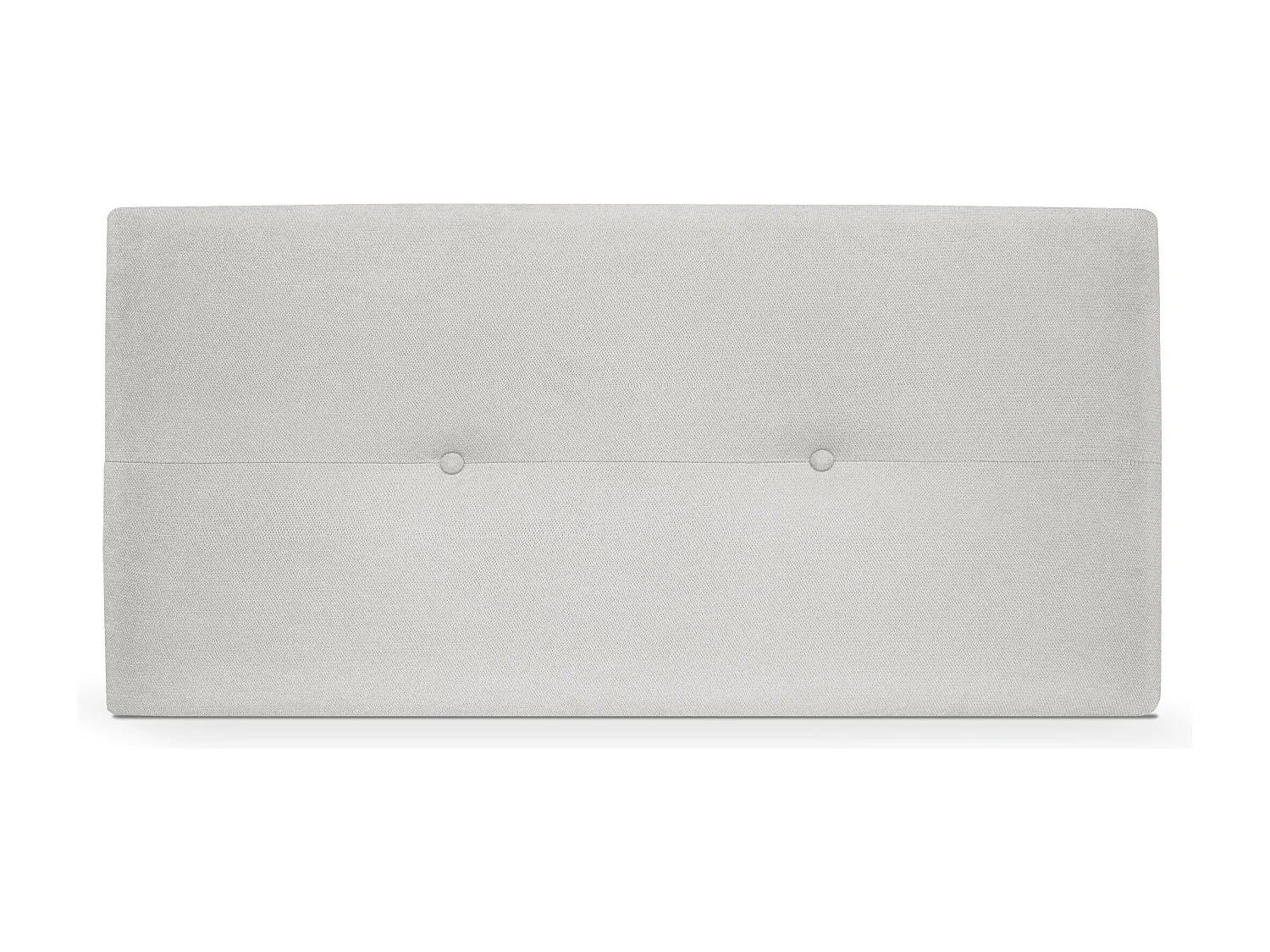 DHOME Hoofdeinde van Aqualine stof met knopen 90x50cm Bedden 80/90 - Parel Grijs