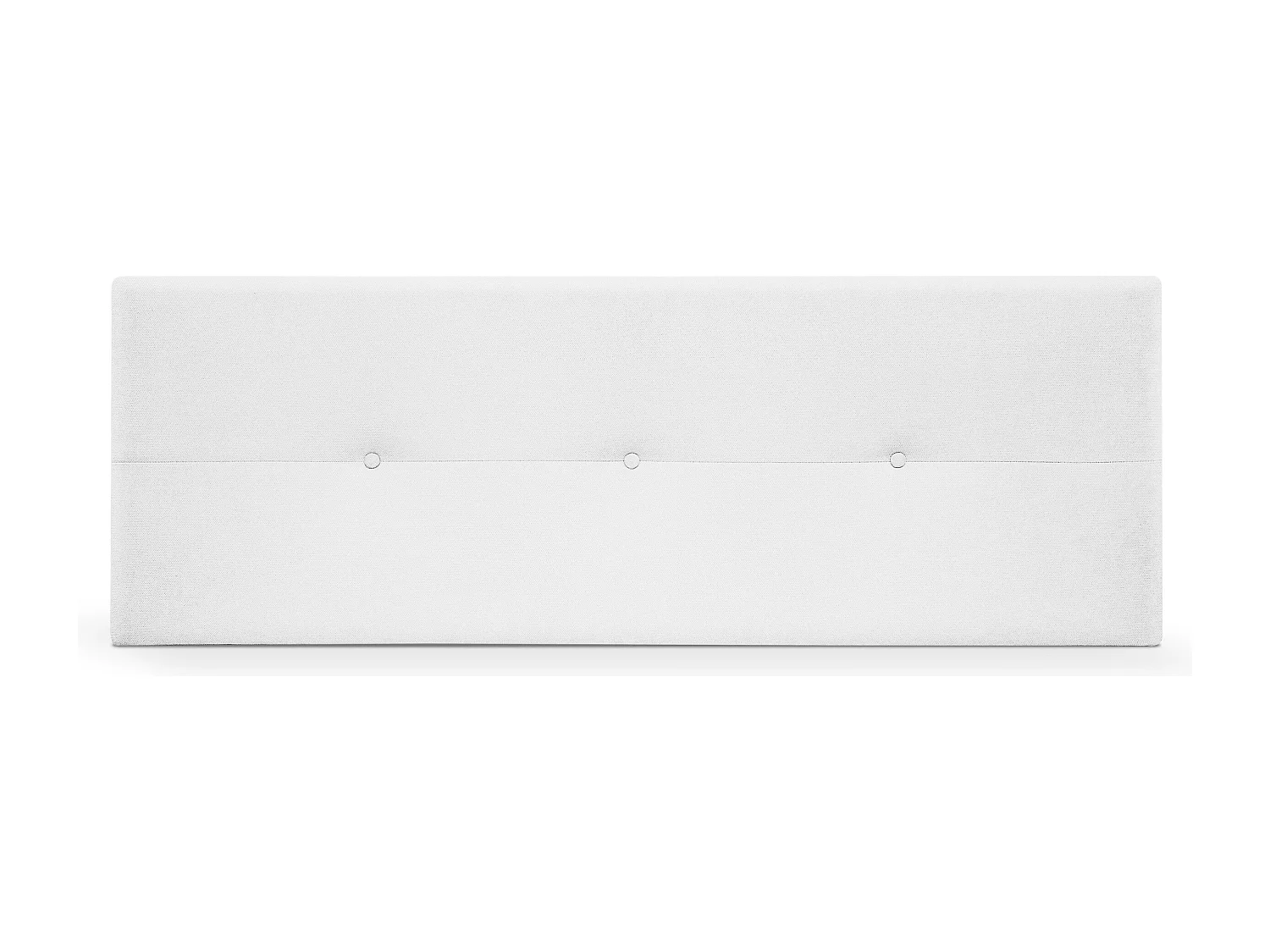 DHOME Aqualine Kopfteil aus Stoff mit Knöpfen 145x50cm Betten 135/140 - Weiß