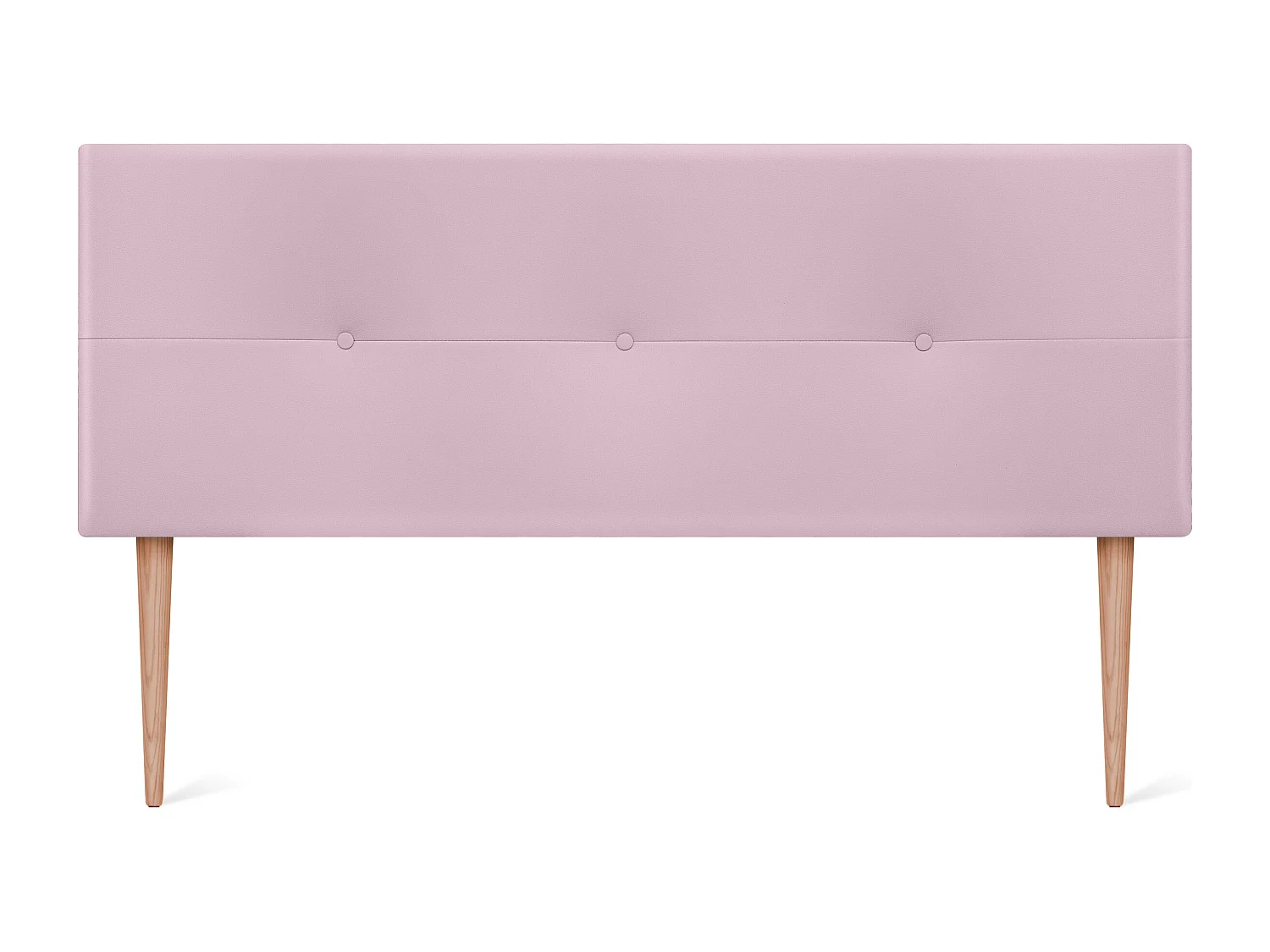 DHOME Kopfteil aus Kunstleder mit Knöpfen 135x105cm Mit Beinen Betten 120/135 - Rosa