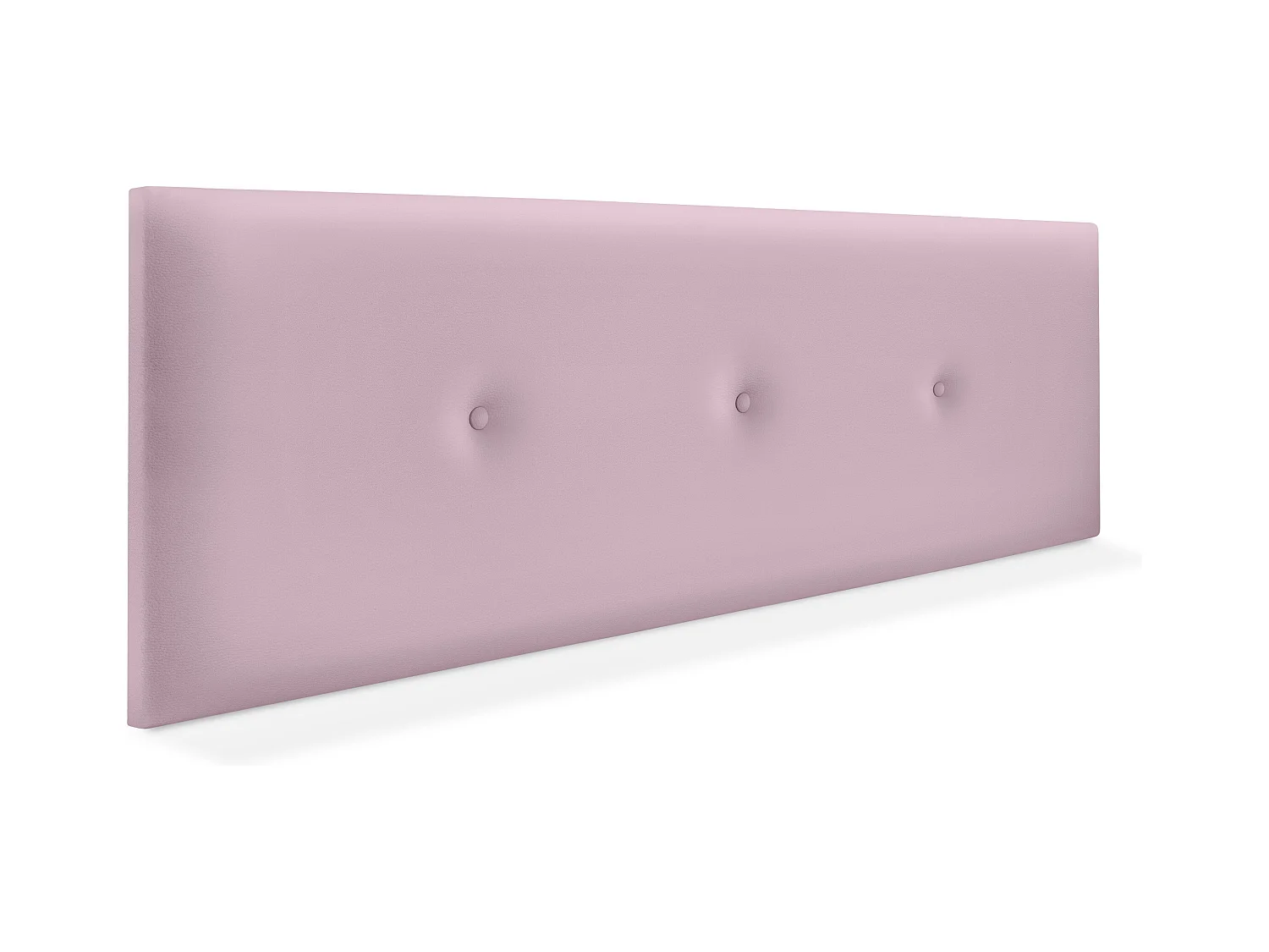 DHOME Cabecero de Polipiel Liso con Botones 135x50cm Camas 120/135 - Rosa