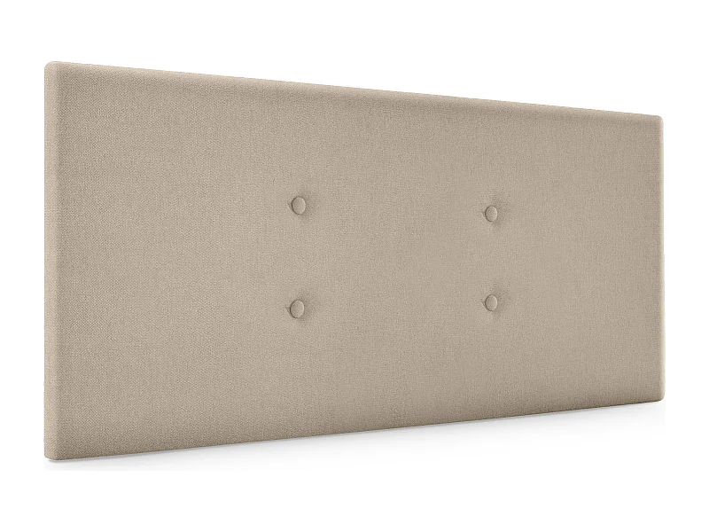 DHOME Aqualine Stoff-Kopfteil mit 2 Reihen von Knöpfen 95x50cm Betten 90 - Beige