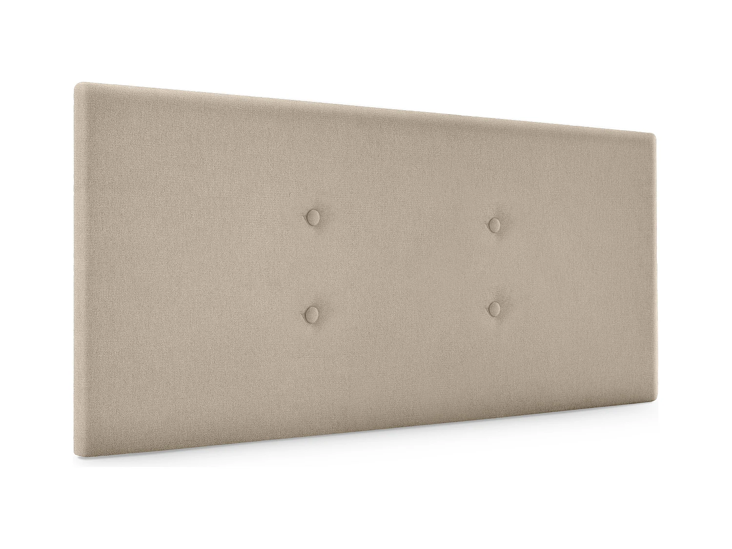 DHOME Cabecero de Tela Aqualine con 2 Hileras de Botones 95x50cm Camas 90 - Beige