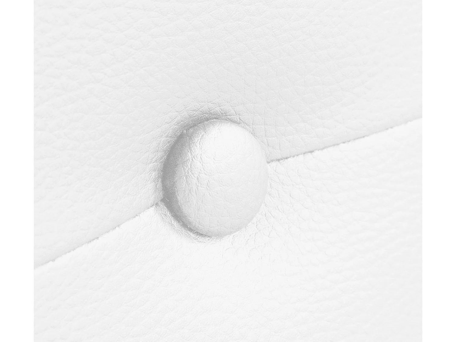 DHOME Tête de lit similicuir avec Boutons 160x105cm avec pieds Lits 150/160 - Blanc