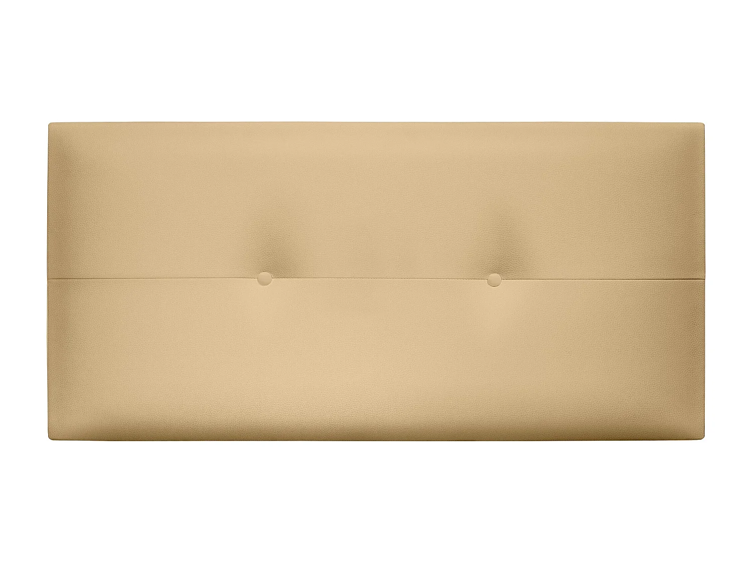 DHOME Kopfteil aus Kunstleder mit Knöpfen 105x50cm Betten 105 - Vanille