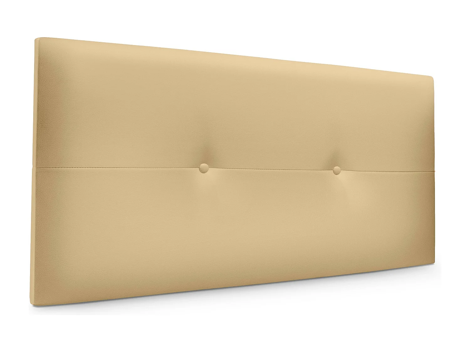 DHOME Cabeceira de  Couro sintético com Botões 105x50cm Camas 105 - Baunilha