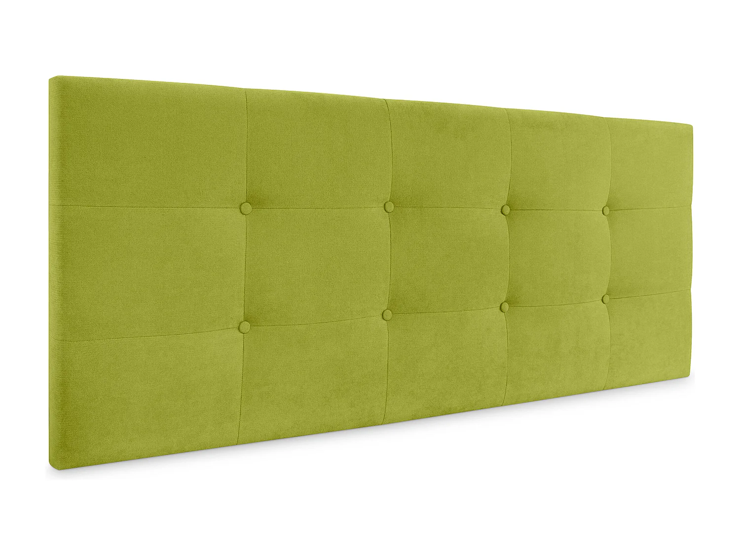 DHOME Tête de Lit en Tissu Aqualine Capitonné 145x60cm Lits 135/140 - Pistache