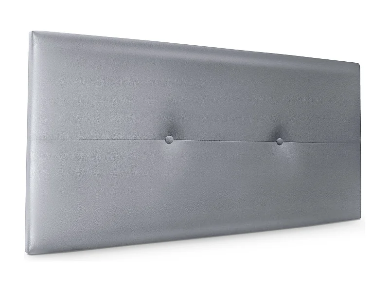 DHOME Tête de lit similicuir avec Boutons 95x50cm Lits 90 - Argent
