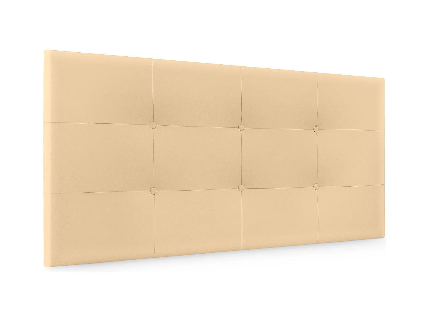 DHOME Tête de Lit en Similicuir Capitonnée 105x115cm avec Pieds Lit 105 - Doré