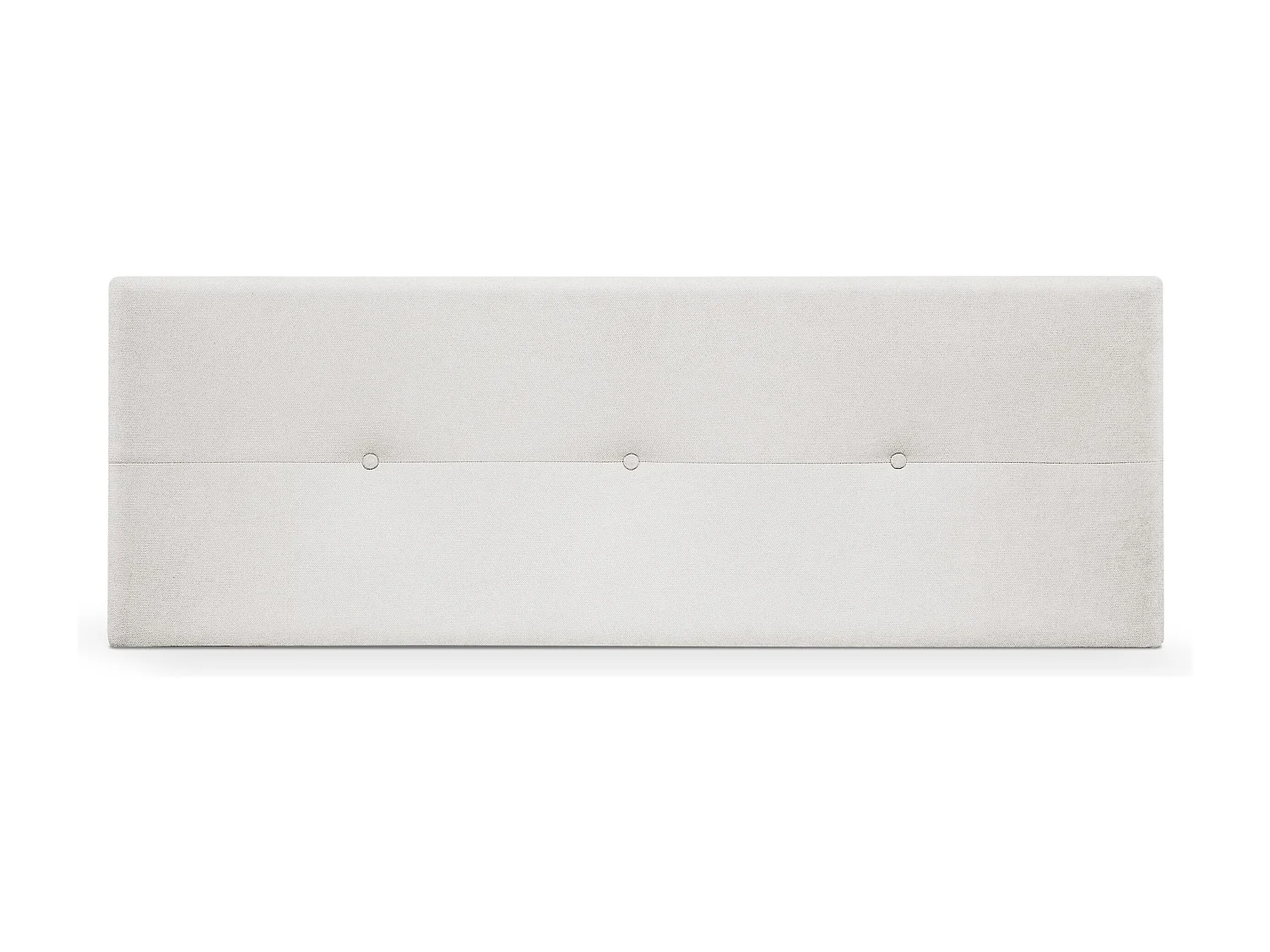 DHOME Tête de lit en tissu Aqualine avec Boutons 145x50cm Lits 135/140 - Gris perle