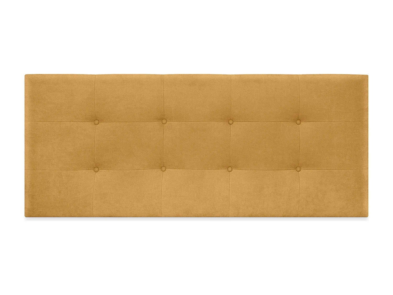 DHOME Testiera capitonnè in tessuto Aqualine 160x60 cm Letti 150/160 - Senape