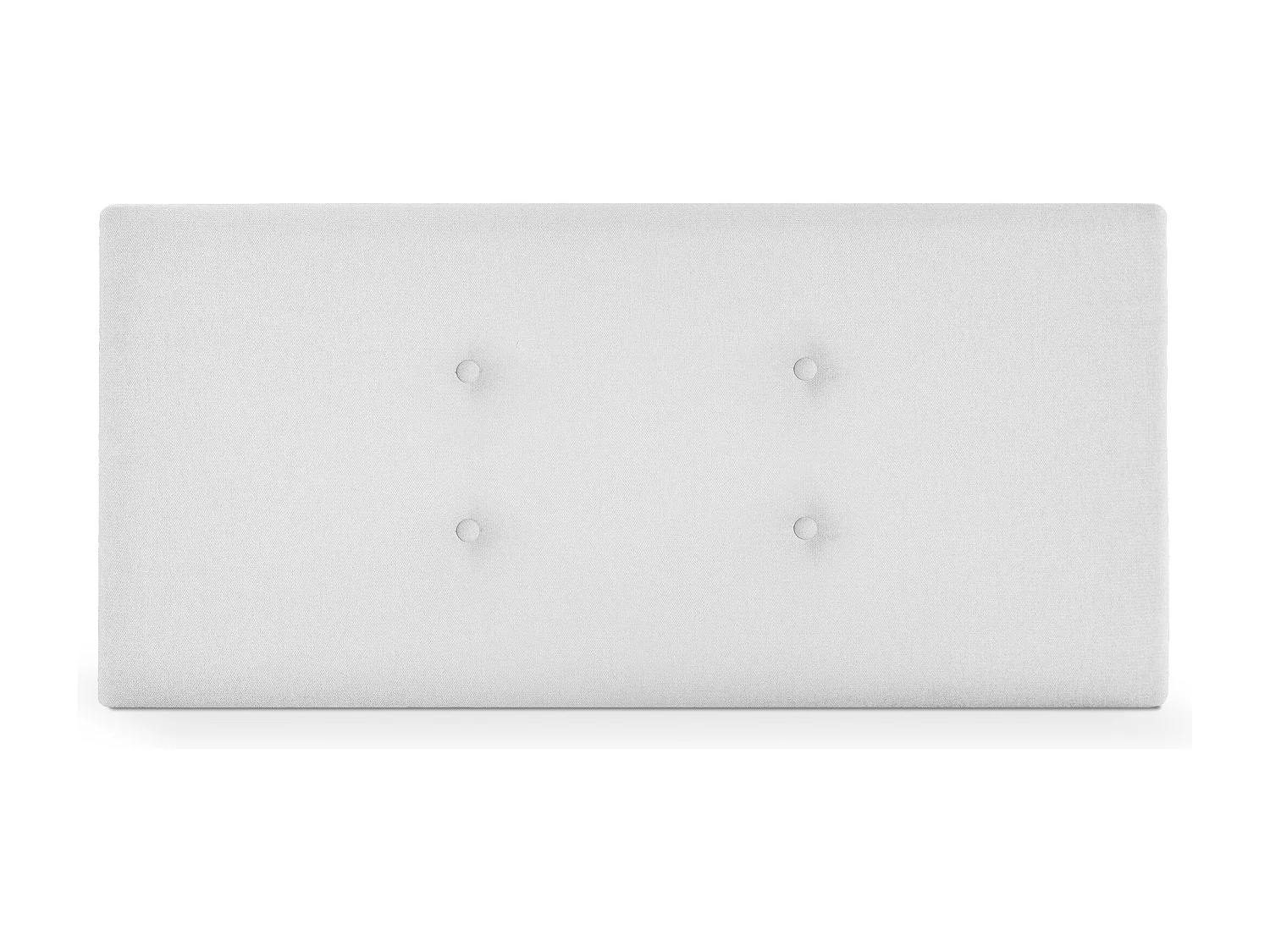 DHOME Testiera in de Tessuto Aqualine con 2 file di Bottoni 105x50cm Letti 105 - Bianco