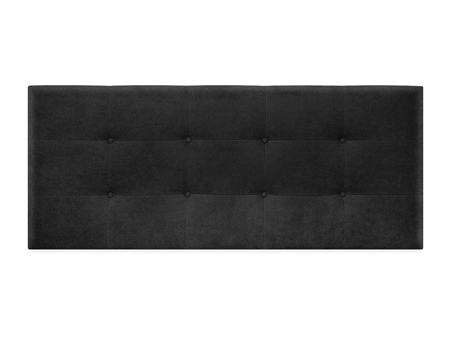 DHOME Testiera capitonnè in tessuto Aqualine 160x60 cm Letti 150/160 - Nero