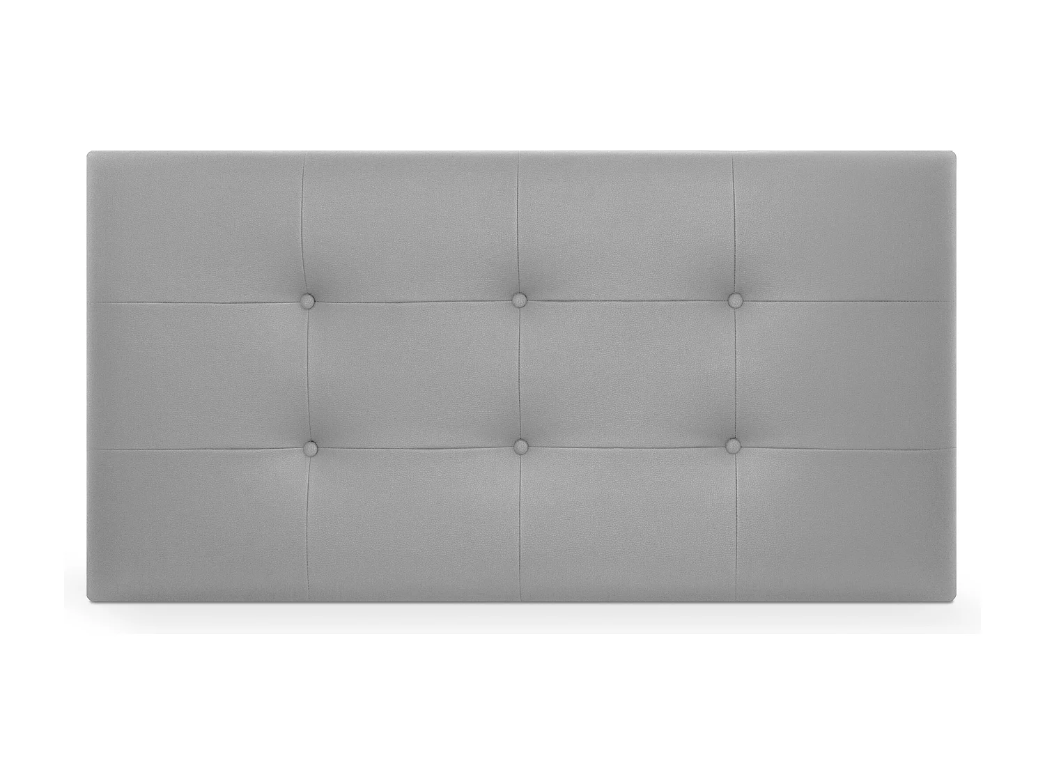 DHOME Testiera capitonnè in ecopelle 110x60 cm Letti 105 - Grigio chiaro