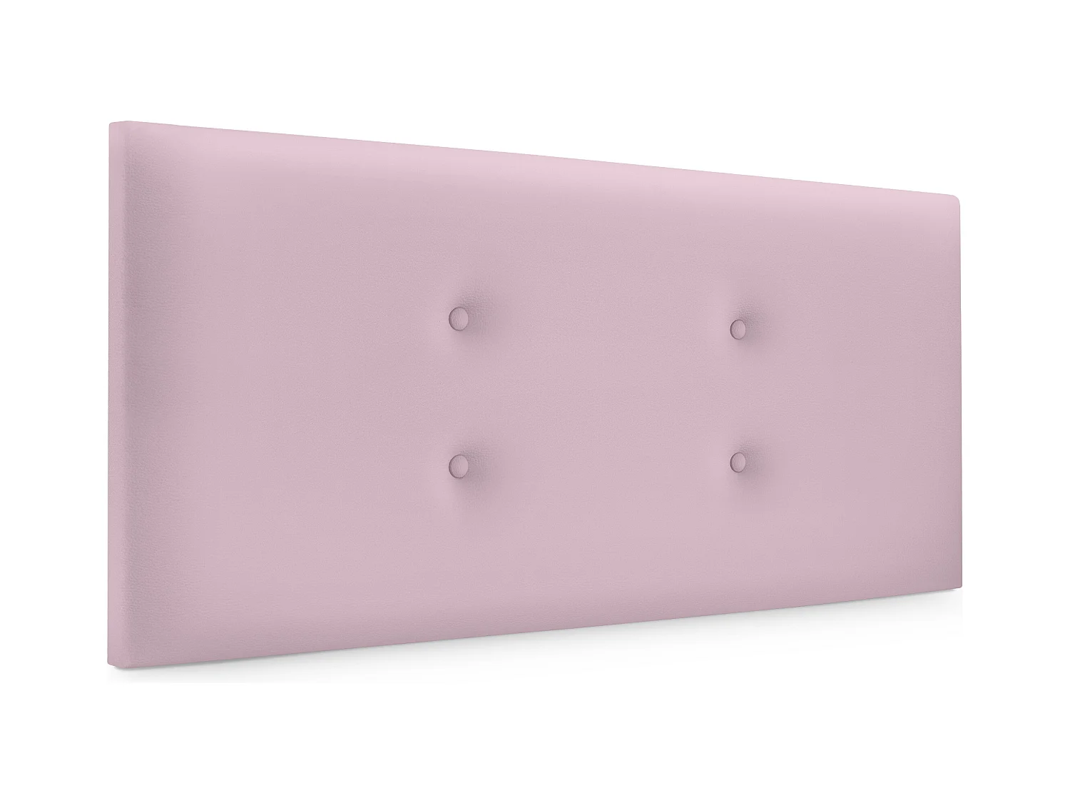 DHOME Testiera in de Similpelle con 2 file di Bottoni 95x50cm Letti 90 - Rosa