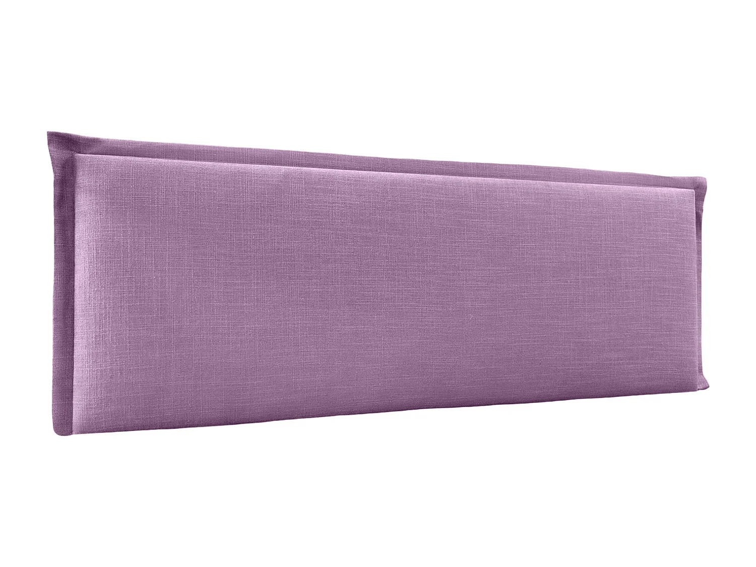 DHOME Tête de lit en lin naturel uni avec passepoils 150x50cm Lits 150/160 - Lilas