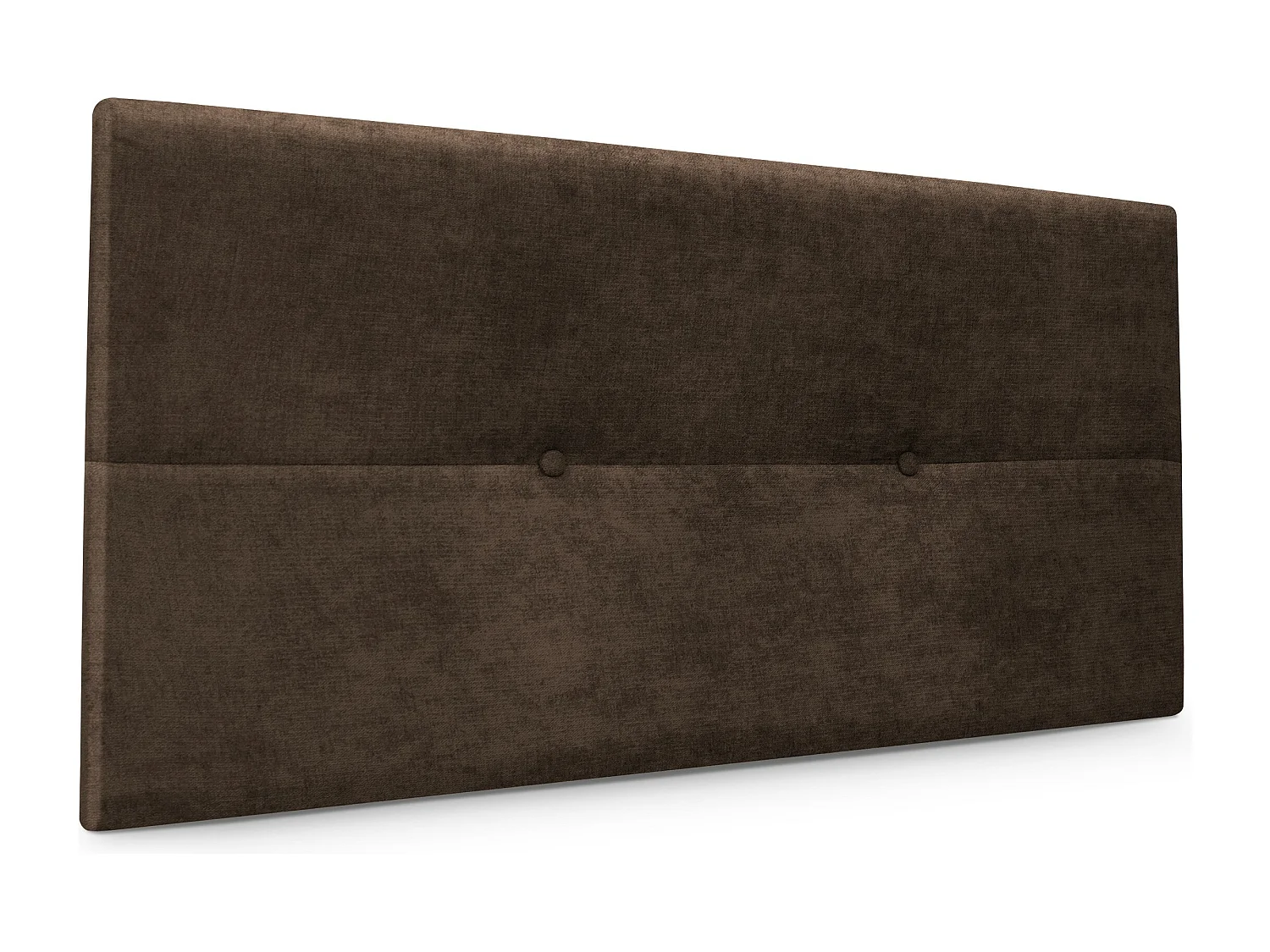 DHOME Testiera in de Tessuto Aqualine con bottoni 110x50cm Letti 105 - Marrone