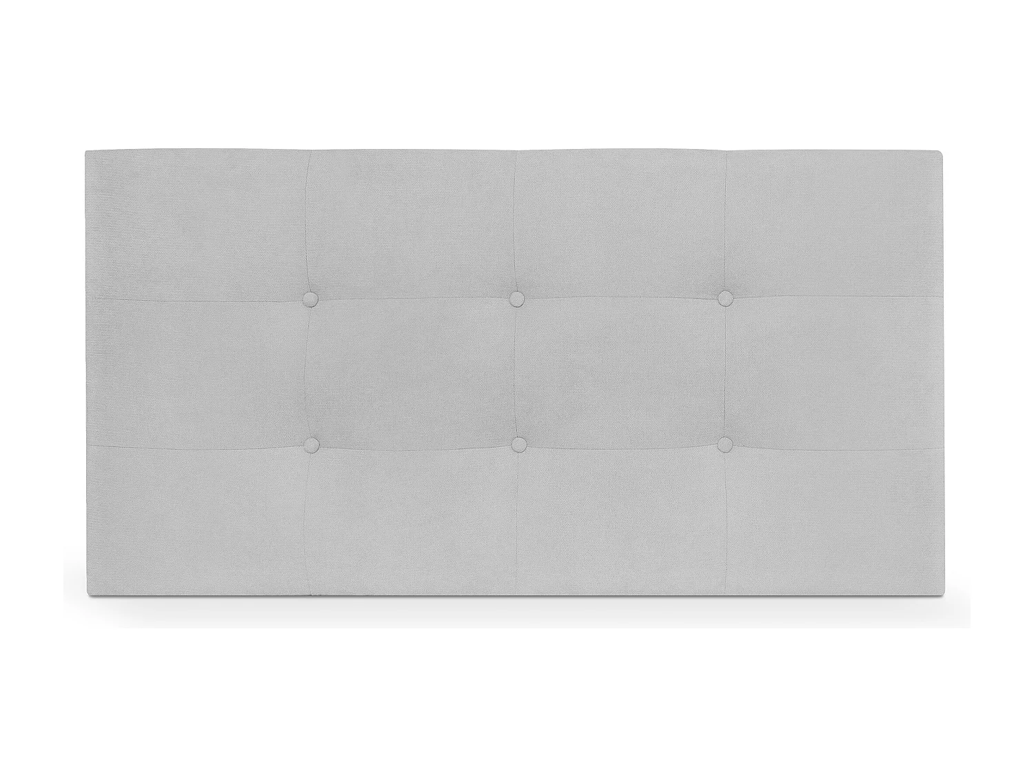 Testiera DHOME Aqualine in tessuto trapuntato 95x60 cm Letti 90 - Grigio perla