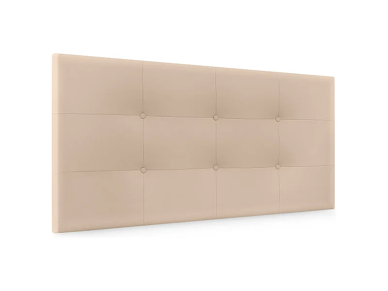 DHOME getuftetes Kopfteil aus Kunstleder, 105 x 60 cm, Betten 105 – Beige