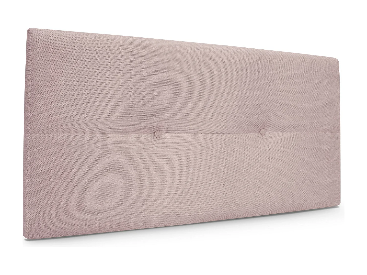 DHOME Hoofdeinde van Aqualine stof met knopen 110x50cm Bedden 105 - Zalm