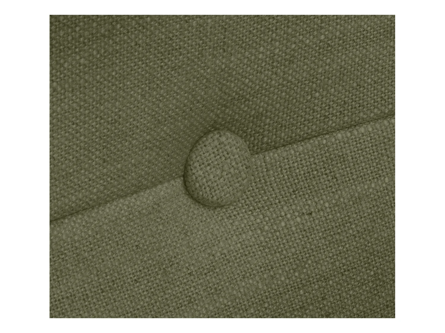 DHOME Kopfteil aus Naturleinen mit Knöpfen 145x50cm Betten 135/140 - Grün