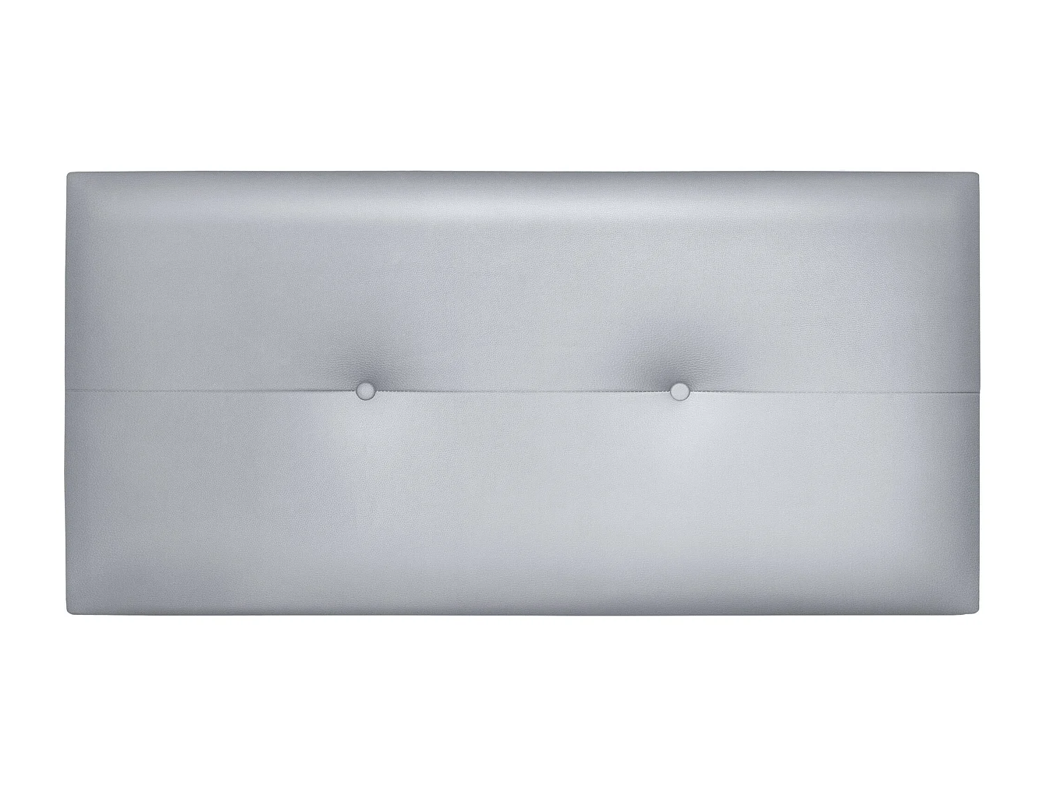 DHOME Kopfteil aus Kunstleder mit Knöpfen 105x50cm Betten 105 - Silber