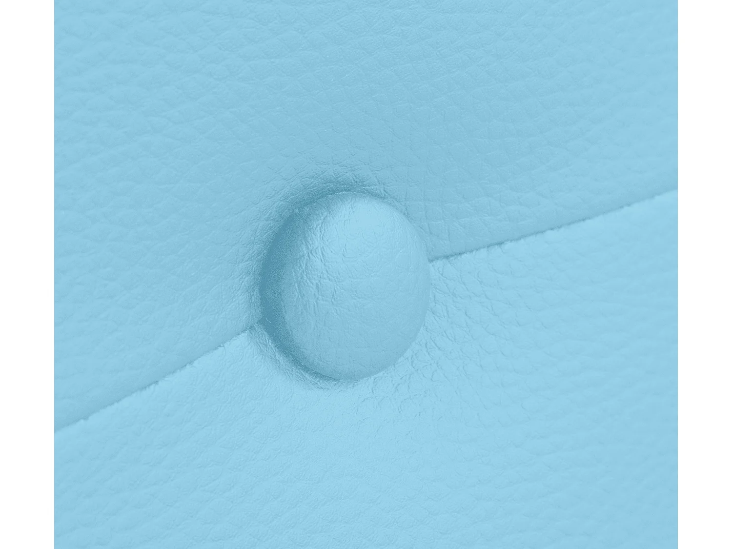 DHOME Cabeceira de  Couro sintético com Botões 145x105cm com Pernas Camas 135/140 - Céu azul