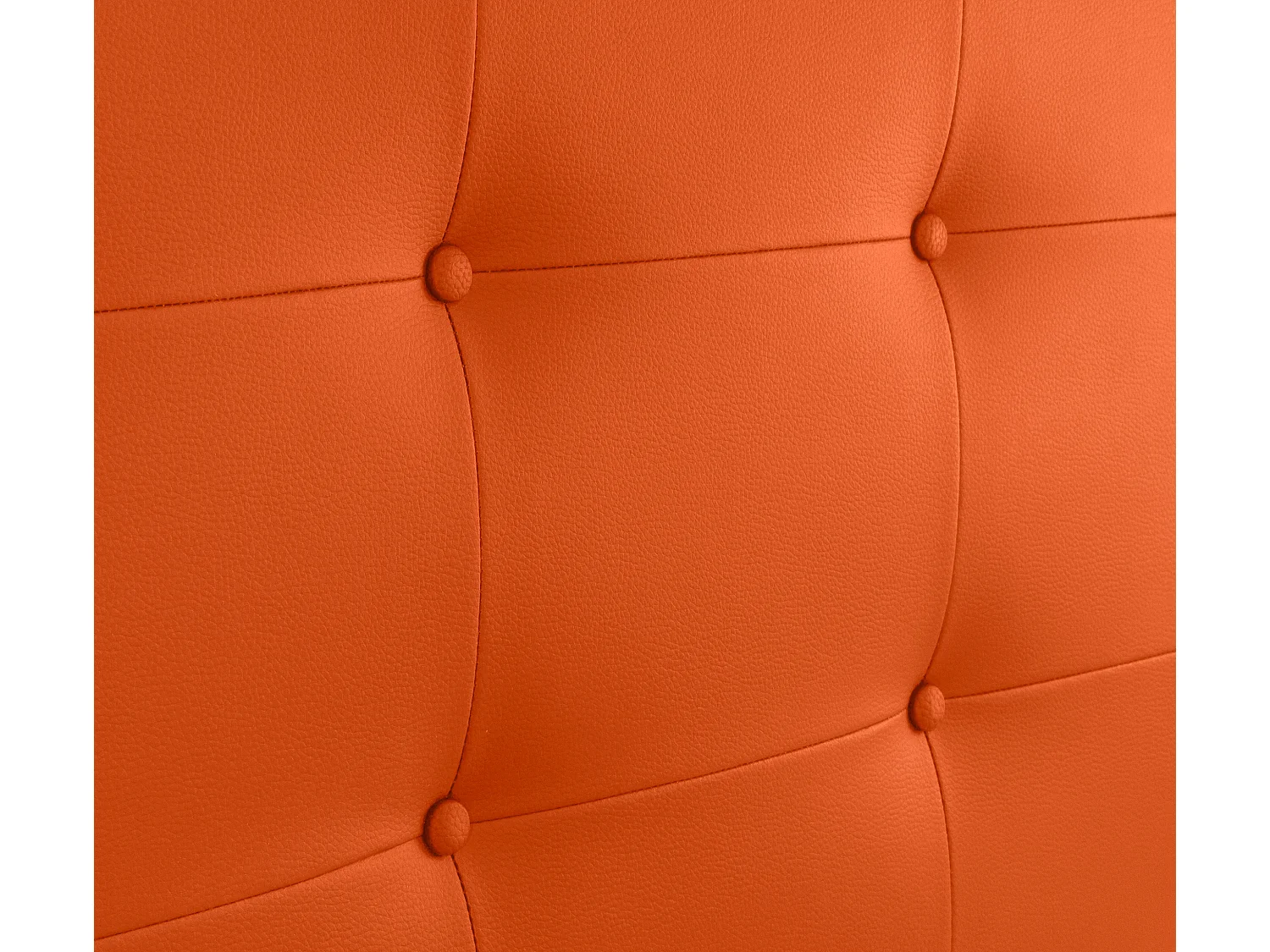 DHOME Tête de Lit en Similicuir Capitonnée 105x60cm Lit 105 - Orange