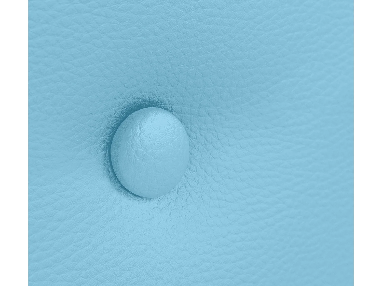 DHOME Kopfteil aus Kunstleder mit 2 Reihen Knöpfen 90x50cm Betten 80/90 - Hellblau