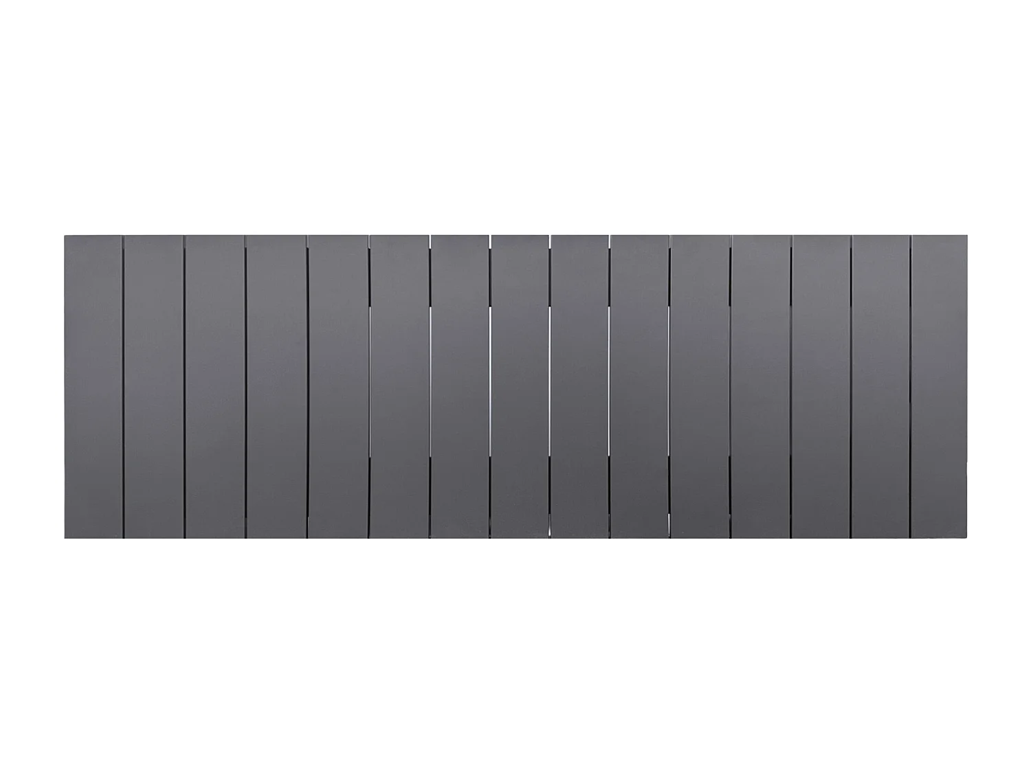 DHOME Testata in Legno riciclato MDF Stile Pallet Verticale 145x46 Letti 135/140 - Grigio Solido