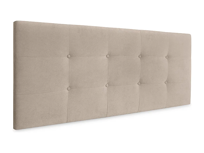 DHOME Aqualine Kopfteil aus getuftetem Stoff, 135 x 60 cm, Betten 120/135 – Beige
