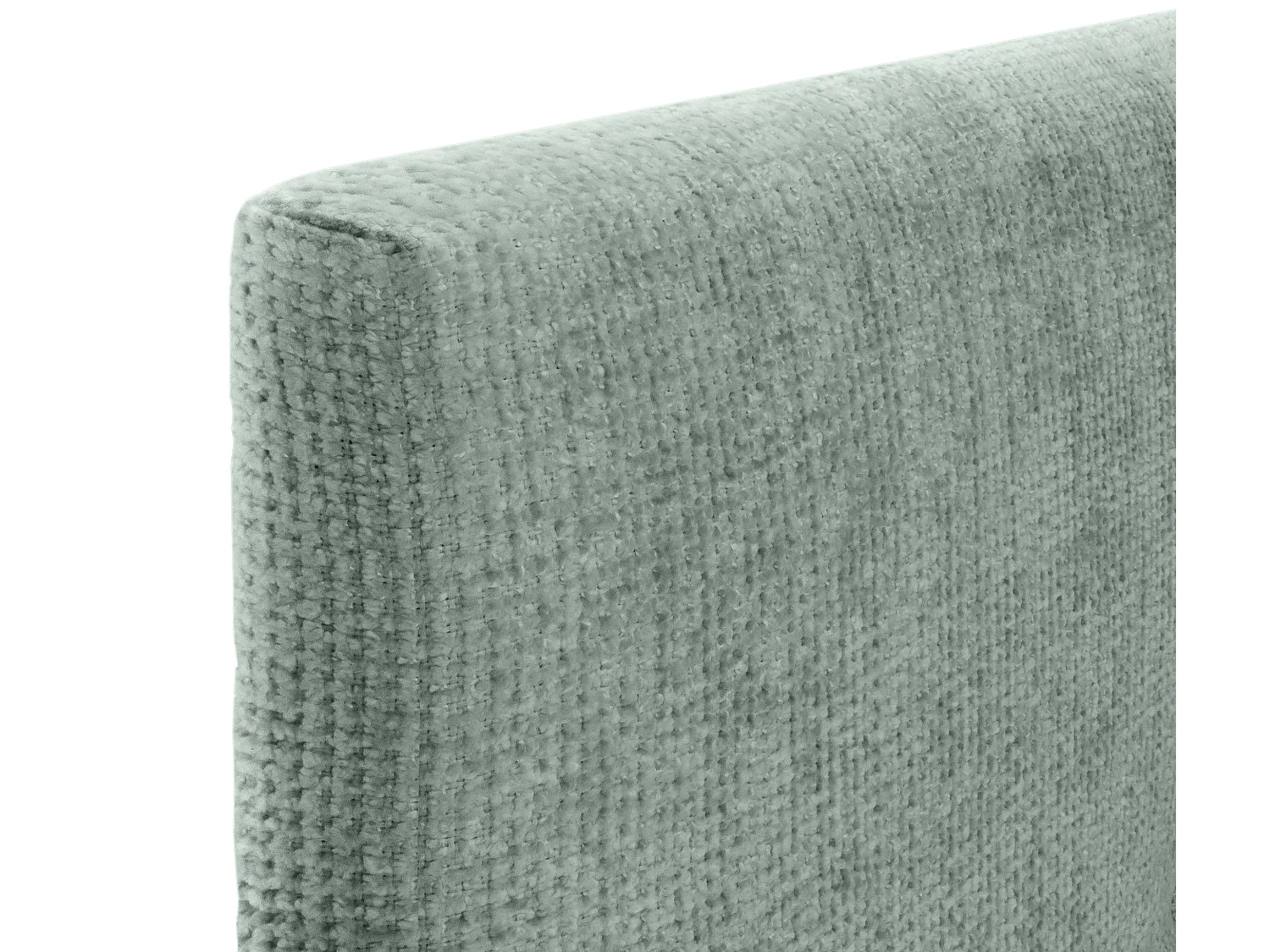 DHOME Tête de lit en laine naturelle avec Boutons 160x105cm avec pieds Lits 150/160 - Vert