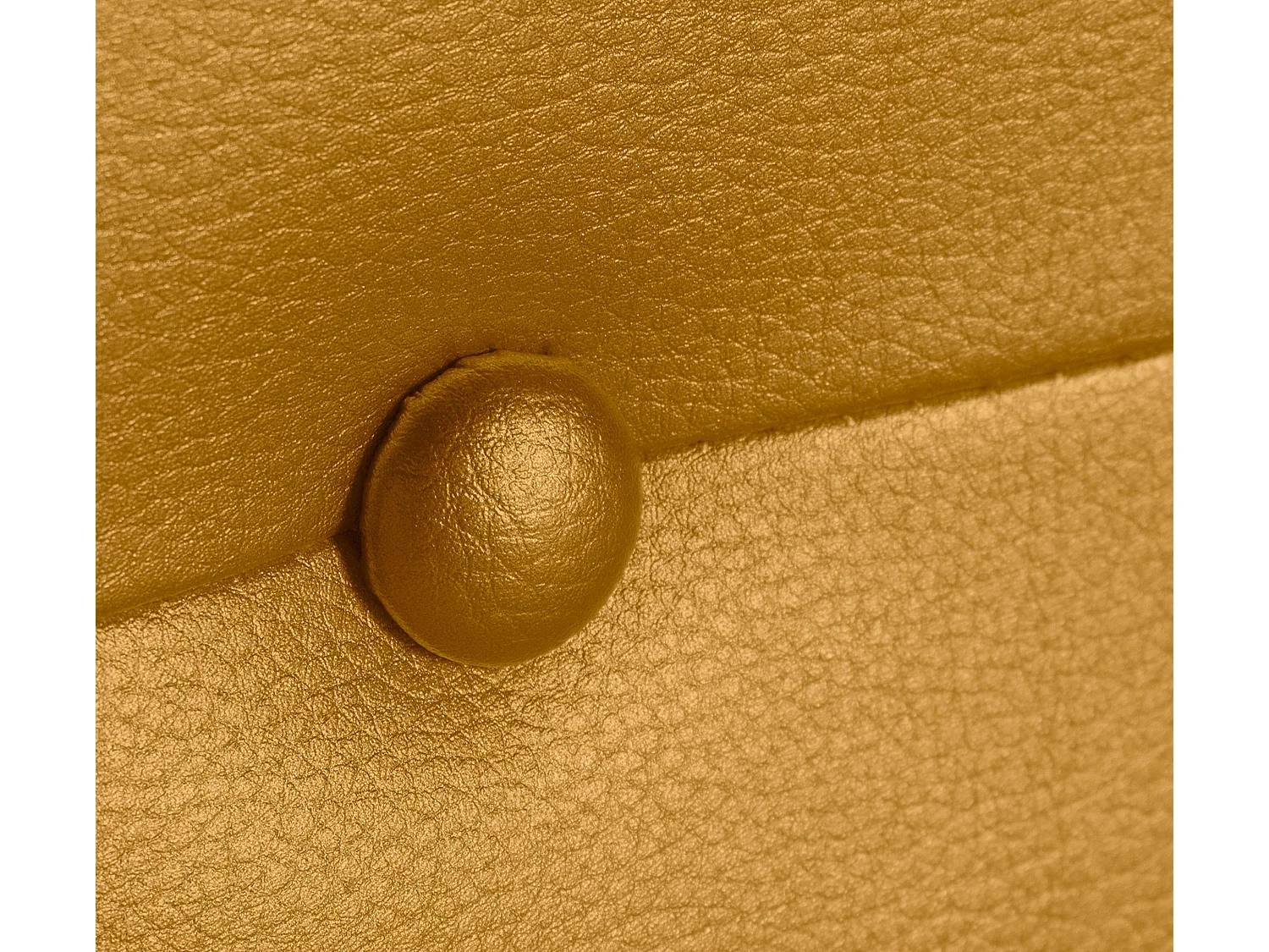 DHOME Testiera in de Similpelle con bottoni 90x50cm Letti 80/90 - d'oro