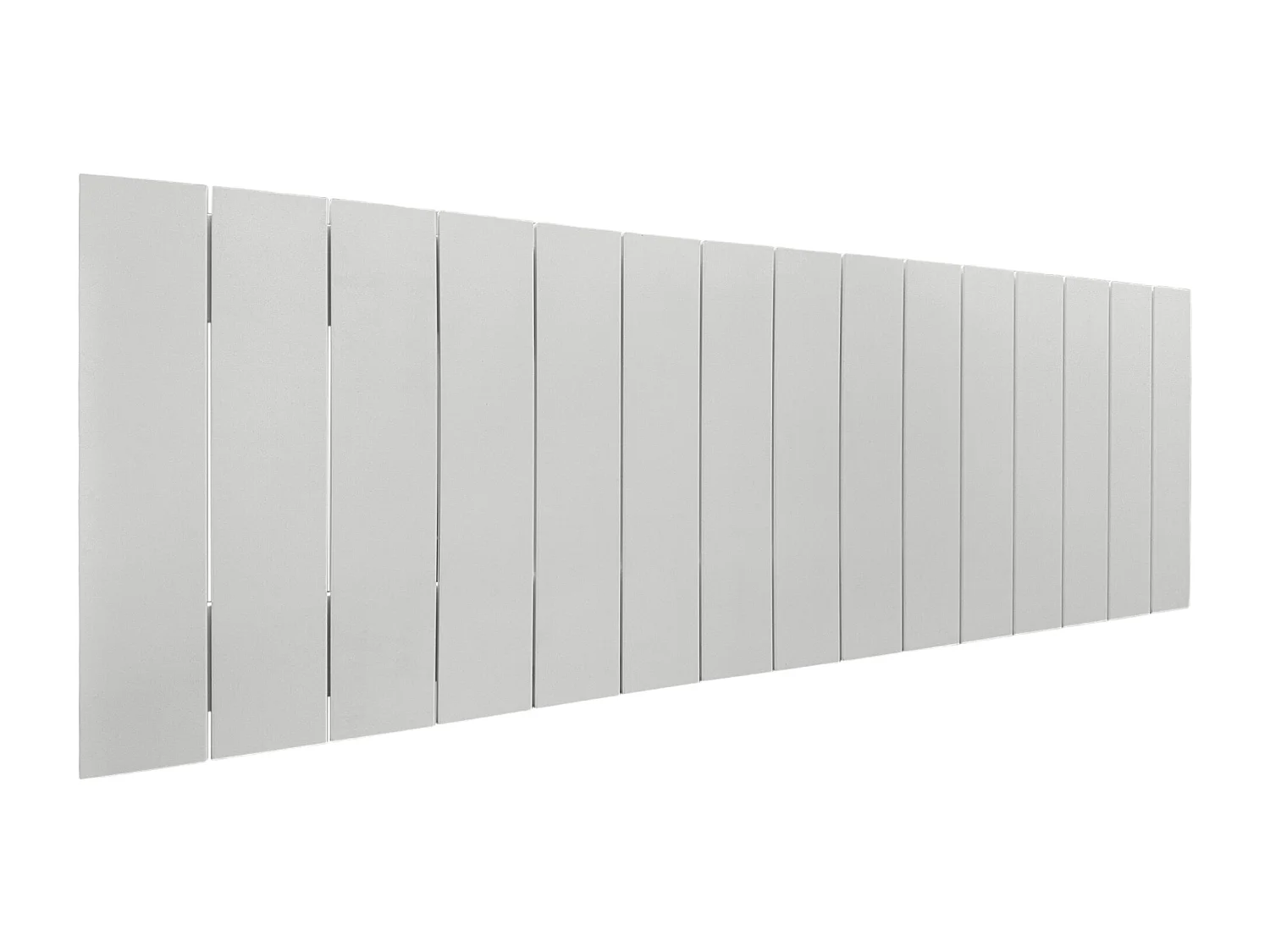 DHOME Testata in Legno riciclato MDF Stile Pallet Verticale 135x46 Letti 120/135 - Solido Bianco