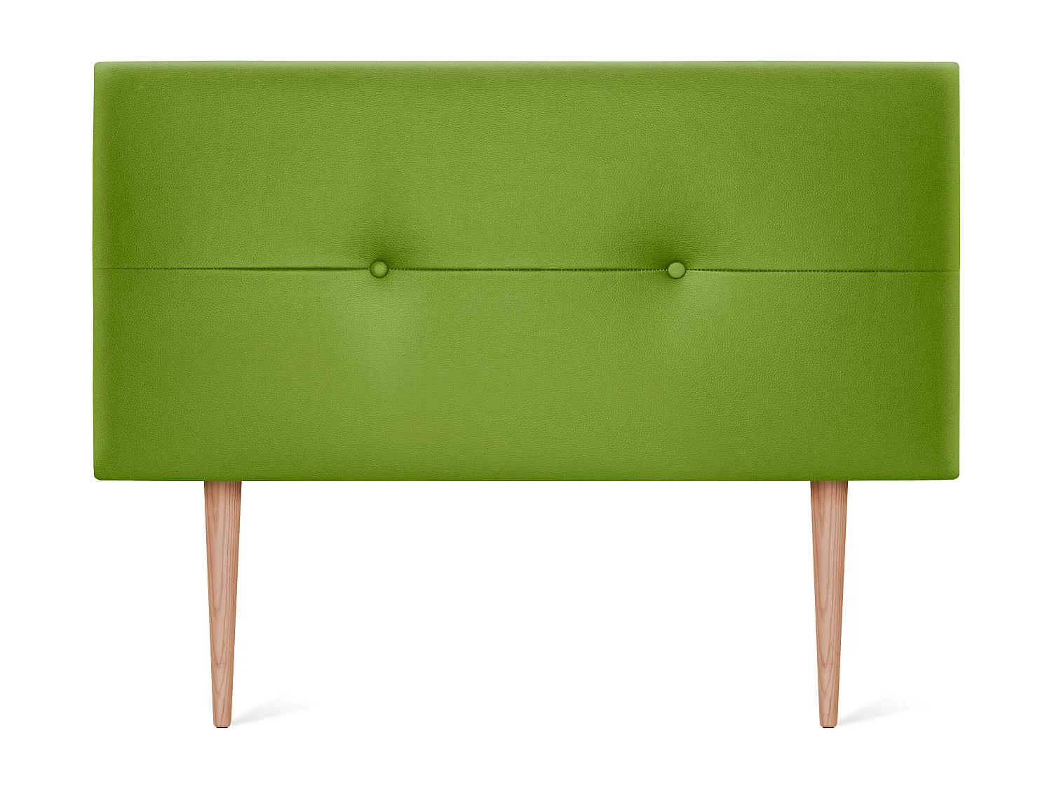 DHOME Testiera in de Similpelle con bottoni 95x105cm Con le gambe Letti 90 - Verde