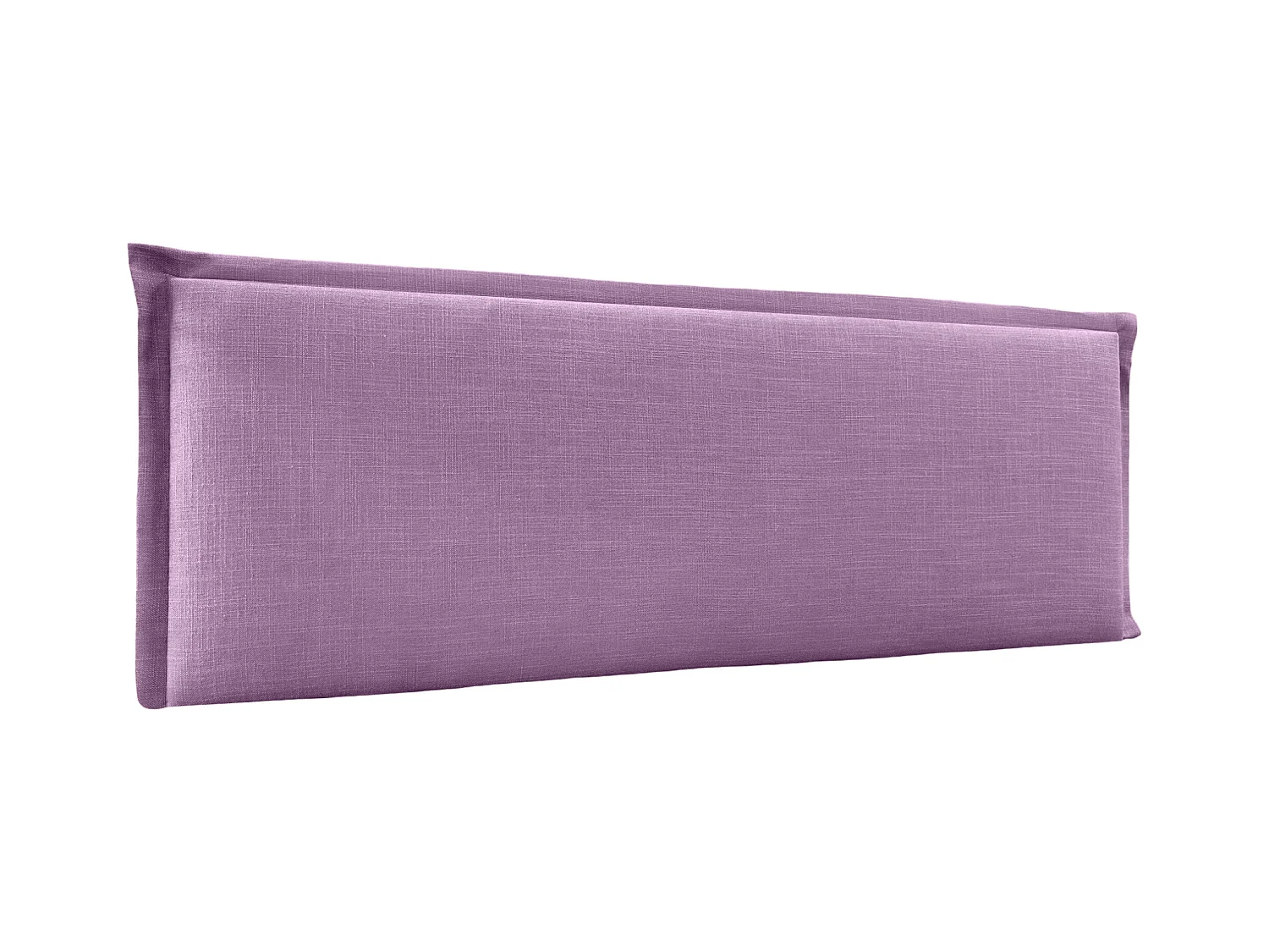 DHOME Tête de lit en lin naturel uni avec passepoils 135x50cm Lits 120/135 - Lilas