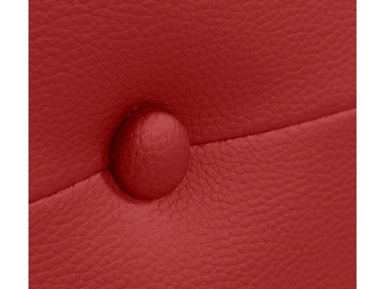 DHOME Kopfteil aus Kunstleder mit Knöpfen 160x50cm Betten 150/160 - Rot