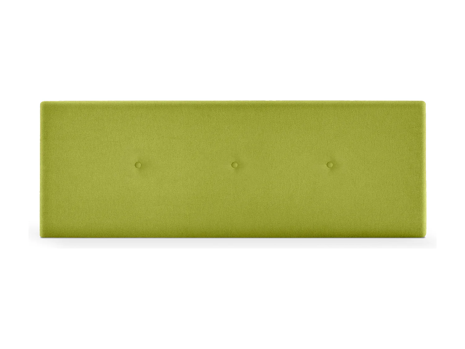 DHOME Tête de lit en tissu Aqualine lisse avec Boutons 135x50cm Lits 120/135 - Pistache
