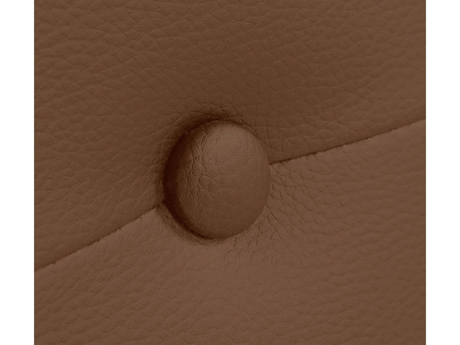 DHOME Kopfteil aus Kunstleder mit Knöpfen 95x50cm Betten 90 - Lehm